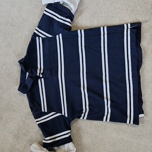 Boys Children's Place Rugby Blue with White Stripes- M 7/8